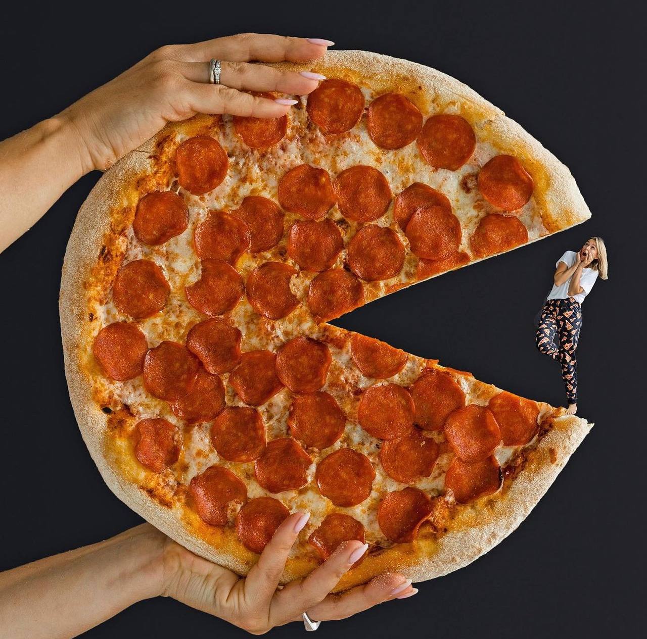 я здесь для обучения мне нужна половина из четырех пицц пепперони хорошая пицца отличная пицца фото 14
