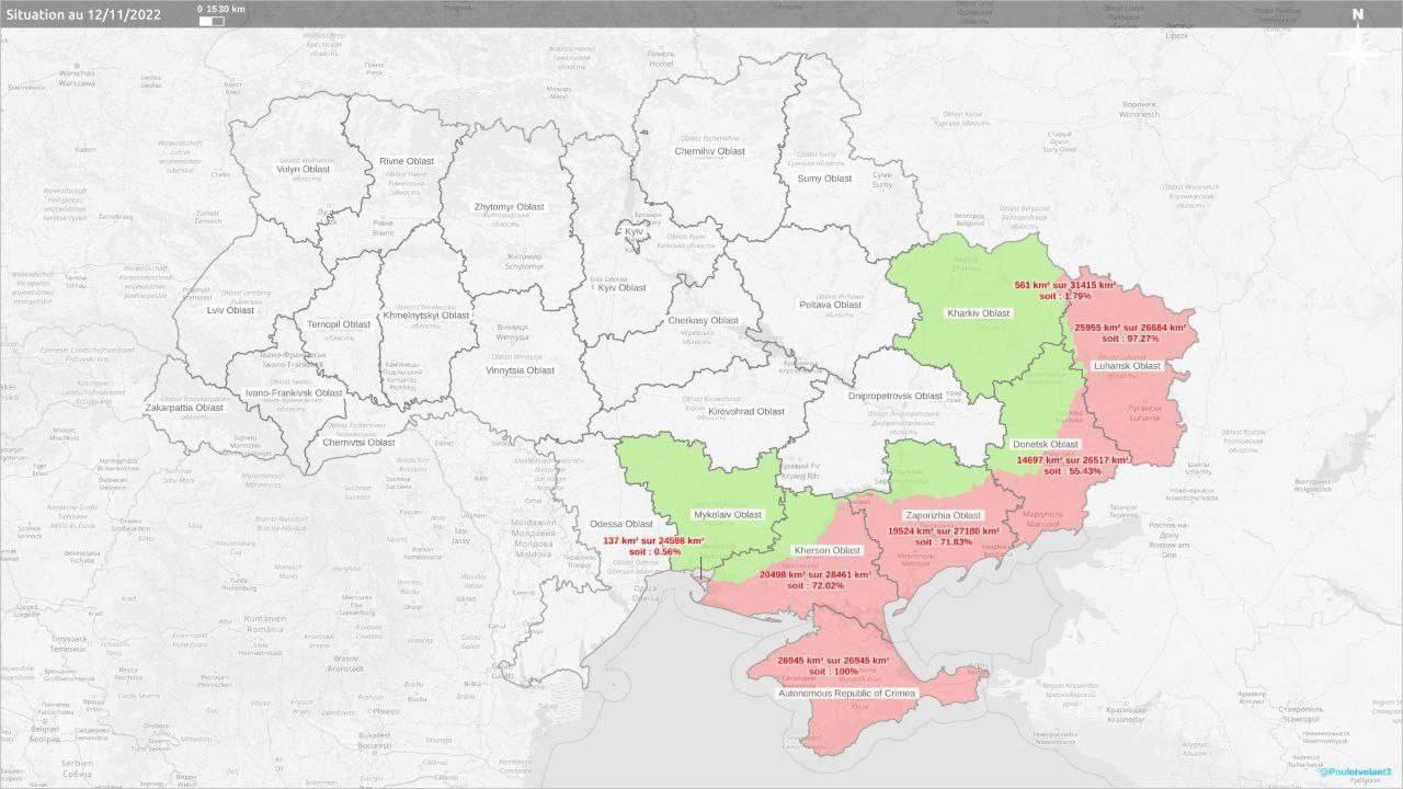 Карта окупованих територій україни