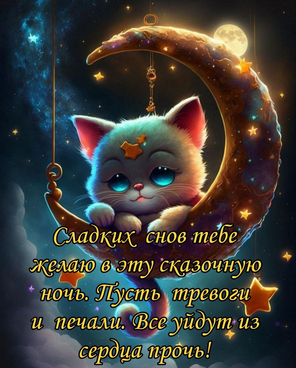 Спокойной ночи картинки необычные новые стильные