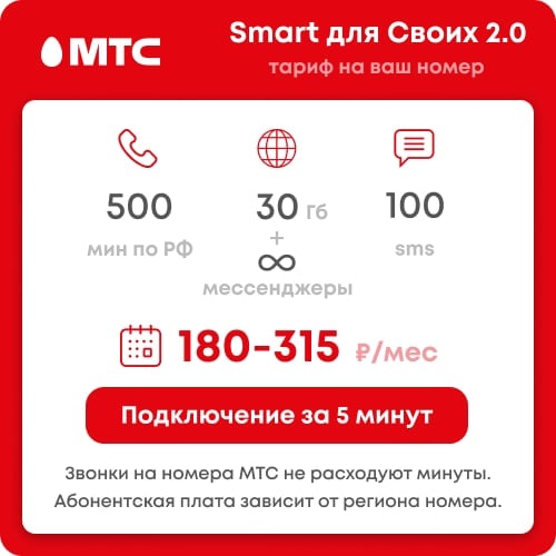 Sim карта с безлимитным интернетом мтс