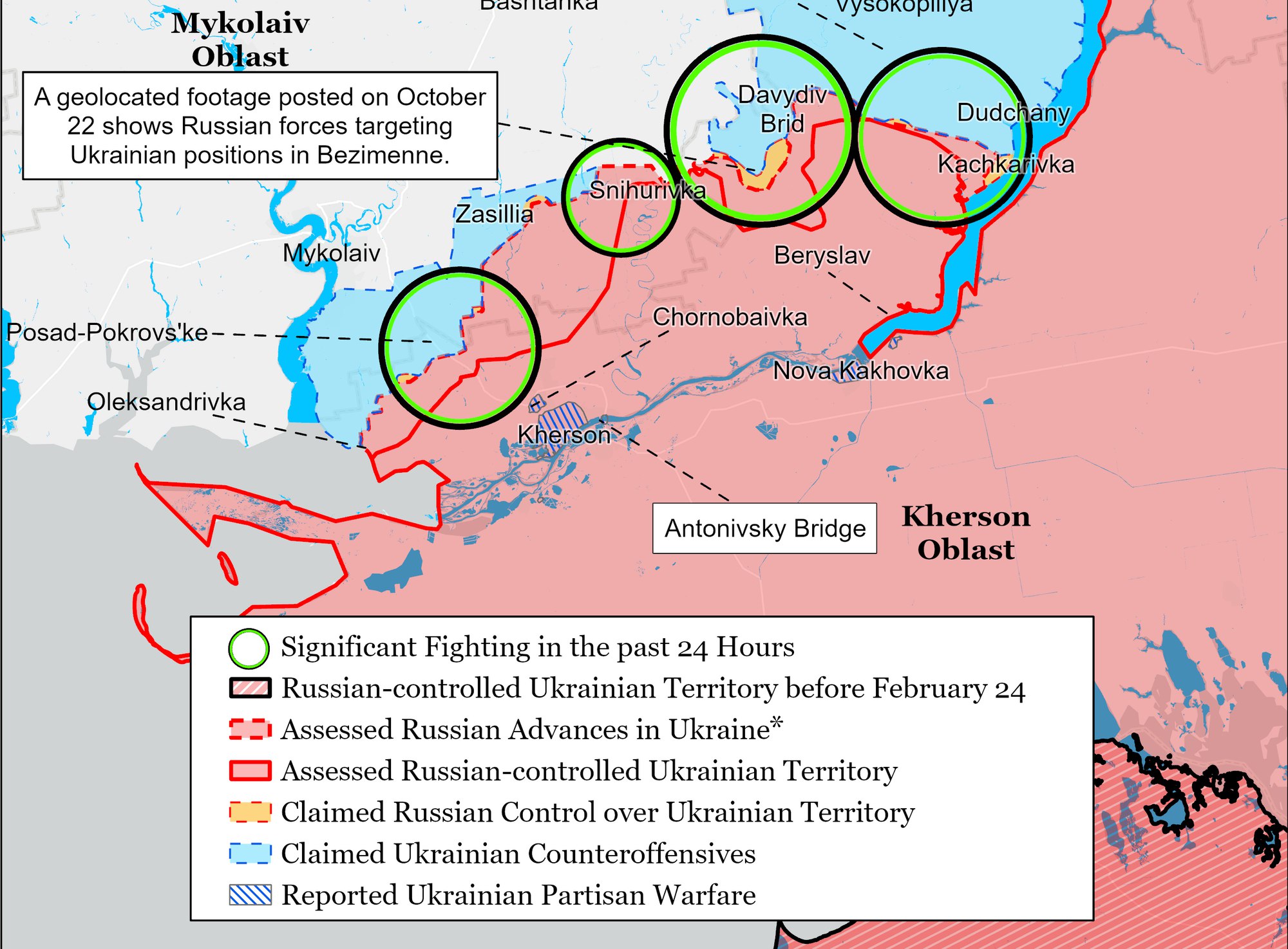 Карта isw боевых действий украина